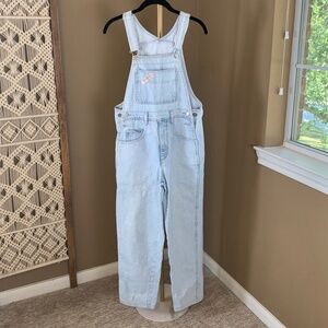 Vintage 80s/90s Guess Georges Marciano Light Wash Bib Overalls Size Small